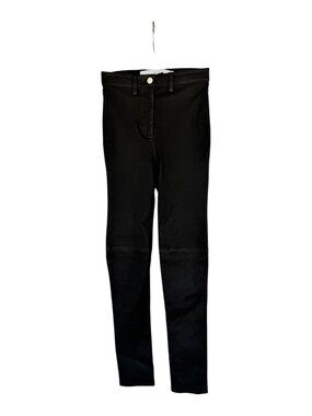 NWT IRO Paris Aroya 100% Lamb Leather Leggings Black 32 / 0 / 24